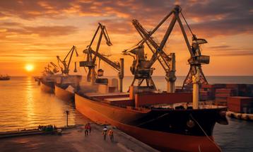 Industrial Port Scene